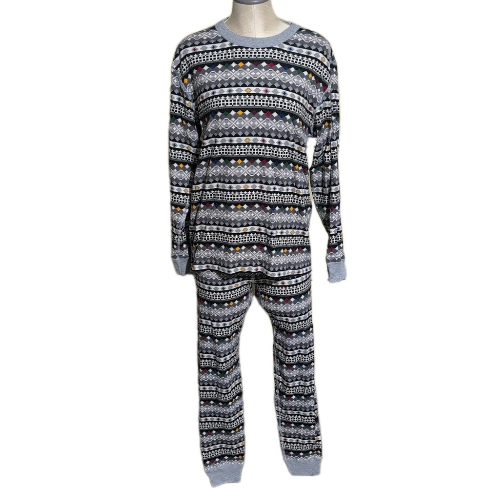 hanna andersson pajamas women L/XL Storyteller Fair Isle Comfy Sleepwear *Read
